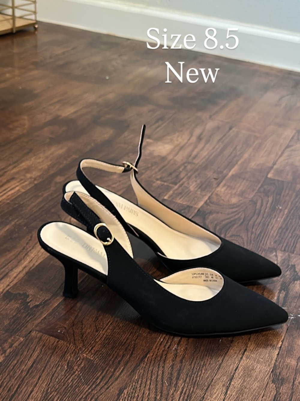 Black kitten heels